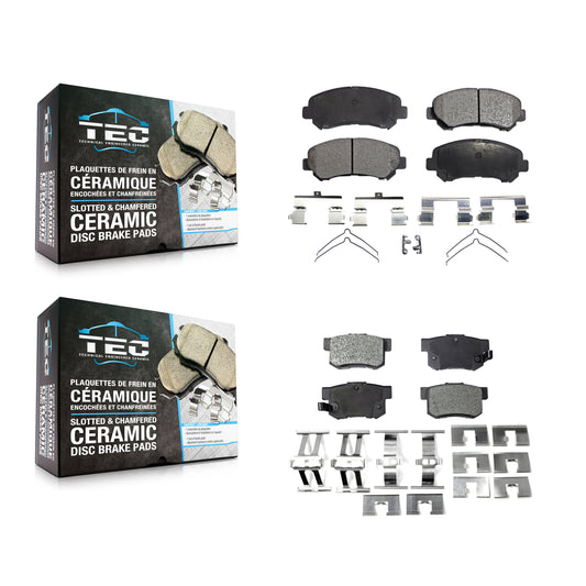 [Avant + Arrière] Kit de plaquette (céramique) de frein pour 2010-2013 Suzuki Kizashi KTC-100166