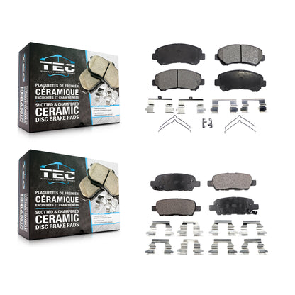 [Avant + Arrière] Kit de plaquette (céramique) de frein pour Nissan Rogue Maxima Sentra Select Juke KTC-100167