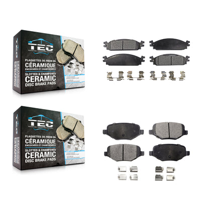 [Avant + Arrière] Kit de plaquette (céramique) de frein pour 2009-2010 Lincoln MKS KTC-100170