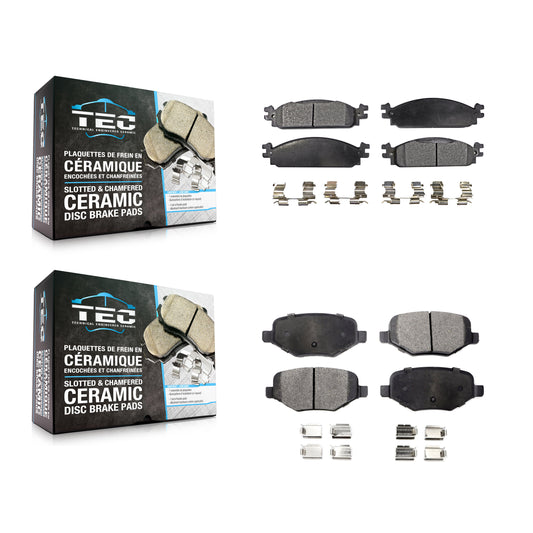 [Avant + Arrière] Kit de plaquette (céramique) de frein pour 2009-2010 Lincoln MKS KTC-100170