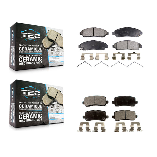 [Avant + Arrière] Kit de plaquette (céramique) de frein pour 2014-2020 Acura RLX Sport Hybrid SH-AWD KTC-100172