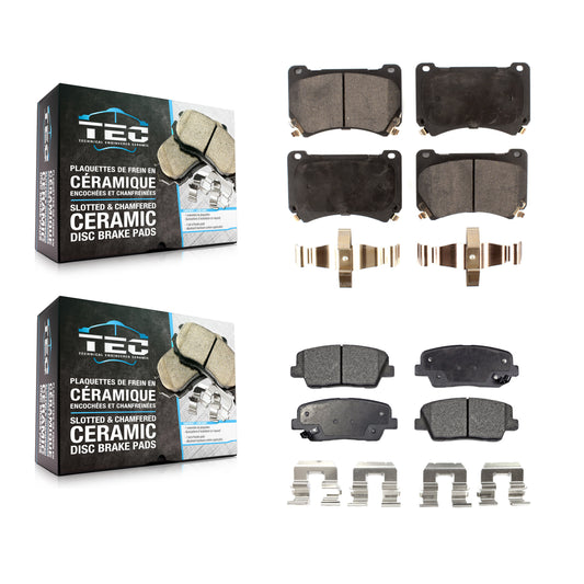 [Avant + Arrière] Kit de plaquette (céramique) de frein pour Hyundai Genesis Equus KTC-100174