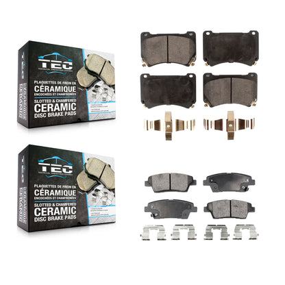 [Avant + Arrière] Kit de plaquette (céramique) de frein pour Hyundai Genesis KTC-100175