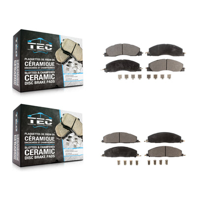 [Avant + Arrière] Kit de plaquette (céramique) de frein pour Ram 2500 3500 1500 Dodge KTC-100178