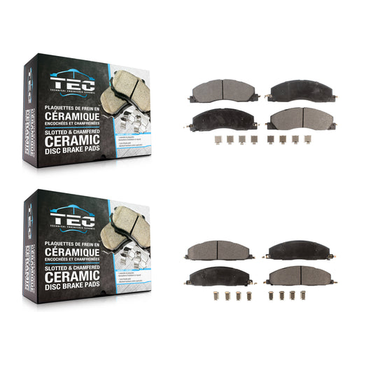 [Avant + Arrière] Kit de plaquette (céramique) de frein pour Ram 2500 3500 1500 Dodge KTC-100178