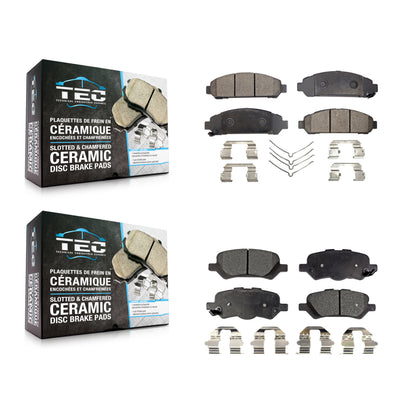 [Avant + Arrière] Kit de plaquette (céramique) de frein pour 2009-2016 Toyota Venza KTC-100179