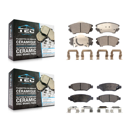 [Avant + Arrière] Kit de plaquette (céramique) de frein pour 2010-2015 Chevrolet Camaro LT LS KTC-100180