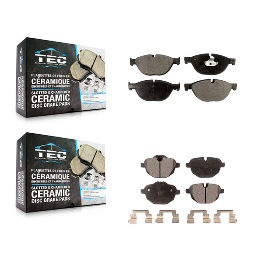 [Avant + Arrière] Kit de plaquette (céramique) de frein pour 2012-2013 BMW 528i xDrive avec Performance Brakes KTC-100188