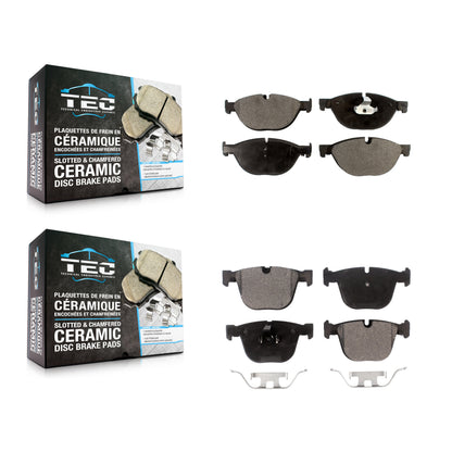 [Avant + Arrière] Kit de plaquette (céramique) de frein pour BMW 750Li xDrive 750i 740Li 740i 535i GT 550i Alpina B7 B7L ActiveHybrid 7 KTC-100189