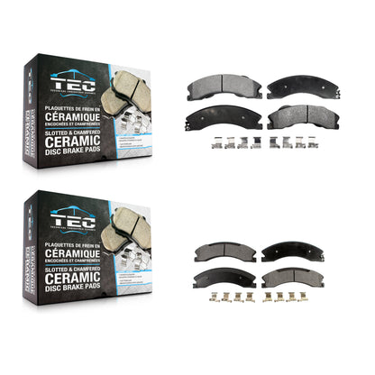 [Avant + Arrière] Kit de plaquette (céramique) de frein pour Nissan NV2500 TITAN XD NV3500 NV1500 KTC-100190