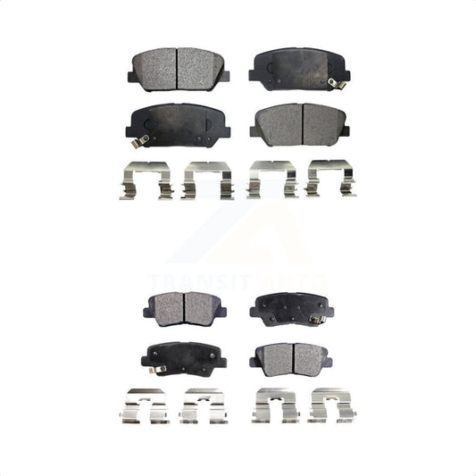 [Avant + Arrière] Kit de plaquette (céramique) de frein pour Kia Optima Hyundai Veloster Forte Koup KTC-100195 par TEC