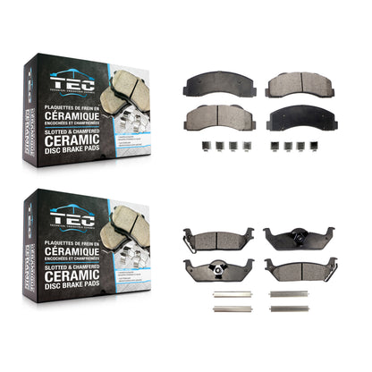 [Avant + Arrière] Kit de plaquette (céramique) de frein pour 2010-2011 Ford F-150 KTC-100196