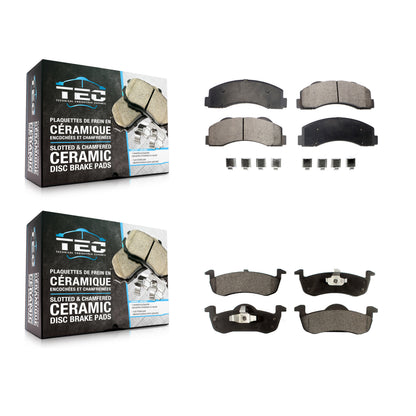 [Avant + Arrière] Kit de plaquette (céramique) de frein pour 2010-2017 Ford Expedition Lincoln Navigator KTC-100197
