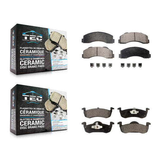 [Avant + Arrière] Kit de plaquette (céramique) de frein pour 2010-2017 Ford Expedition Lincoln Navigator KTC-100197