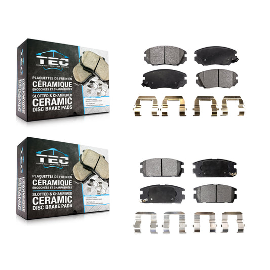 [Avant + Arrière] Kit de plaquette (céramique) de frein pour 2010-2017 Chevrolet Equinox GMC Terrain KTC-100199