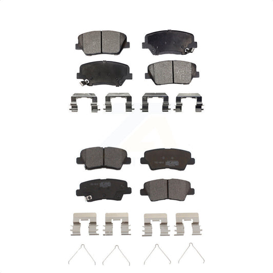 [Avant + Arrière] Kit de plaquette (céramique) de frein pour 2014-2017 Kia Rondo avec Electric Parking KTC-100207 par TEC