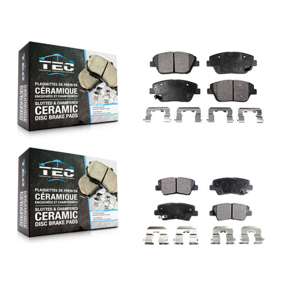 [Avant + Arrière] Kit de plaquette (céramique) de frein pour Kia Optima avec Electric Parking KTC-100209