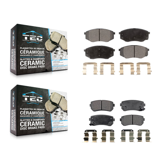 [Avant + Arrière] Kit de plaquette (céramique) de frein pour Hyundai Tucson Kia Sportage FWD KTC-100210