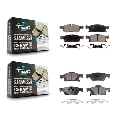 [Avant + Arrière] Kit de plaquette (céramique) de frein pour Jeep Grand Cherokee Dodge Durango WK KTC-100213