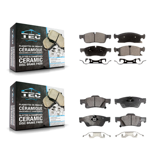 [Avant + Arrière] Kit de plaquette (céramique) de frein pour Jeep Grand Cherokee Dodge Durango WK KTC-100213