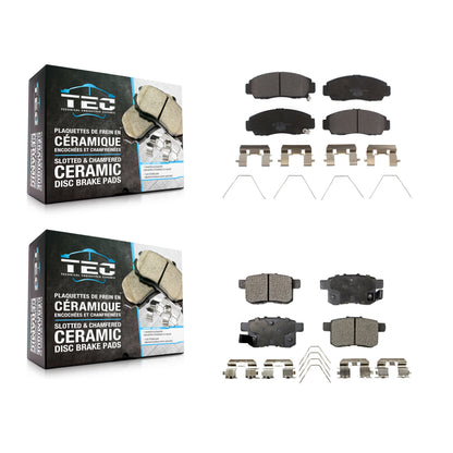 [Avant + Arrière] Kit de plaquette (céramique) de frein pour Honda Accord Acura TSX KTC-100224