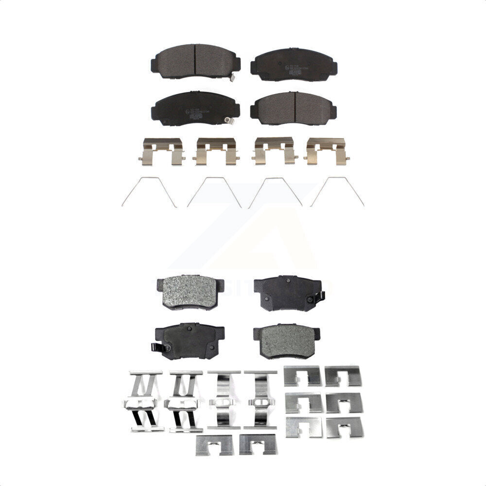 [Avant + Arrière] Kit de plaquette (céramique) de frein pour 2015 Honda Civic Natural Gas KTC-100225 par TEC