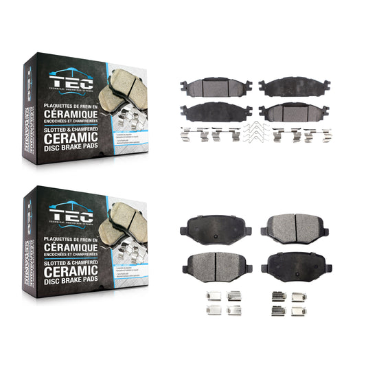 [Avant + Arrière] Kit de plaquette (céramique) de frein pour Ford Explorer Taurus Flex Lincoln MKT MKS KTC-100226