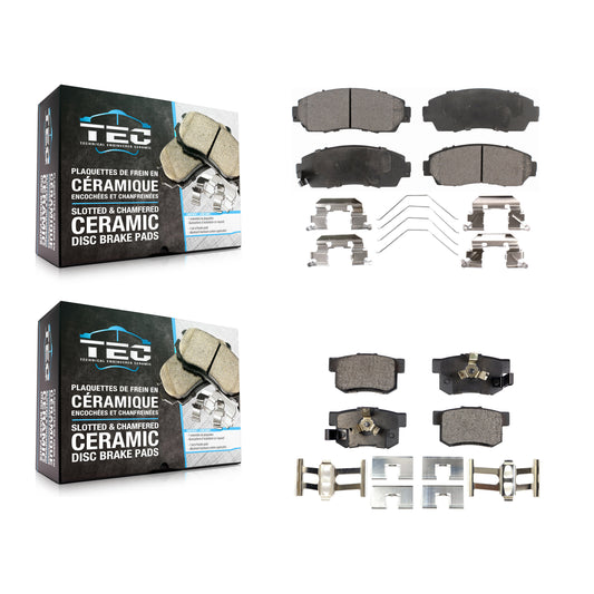[Avant + Arrière] Kit de plaquette (céramique) de frein pour Honda CR-V Crosstour Accord KTC-100231