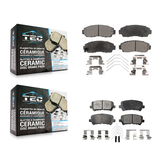 [Avant + Arrière] Kit de plaquette (céramique) de frein pour 2011-2017 Honda Odyssey KTC-100232