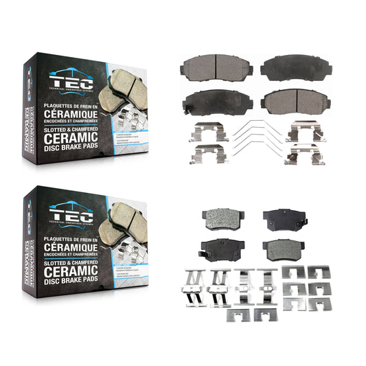 [Avant + Arrière] Kit de plaquette (céramique) de frein pour Honda Civic KTC-100234