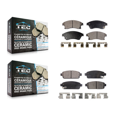 [Avant + Arrière] Kit de plaquette (céramique) de frein pour Chevrolet Cruze Buick Sonic Encore Trax Verano Limited Volt Orlando KTC-100235
