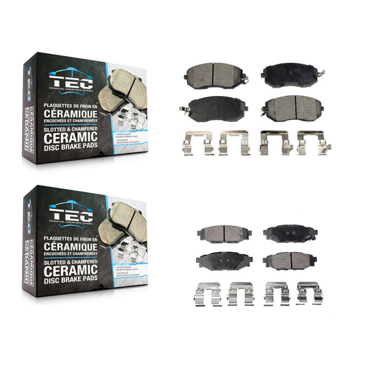 [Avant + Arrière] Kit de plaquette (céramique) de frein pour Subaru Forester Impreza Outback XV Crosstrek Legacy Scion FR-S BRZ WRX KTC-100237