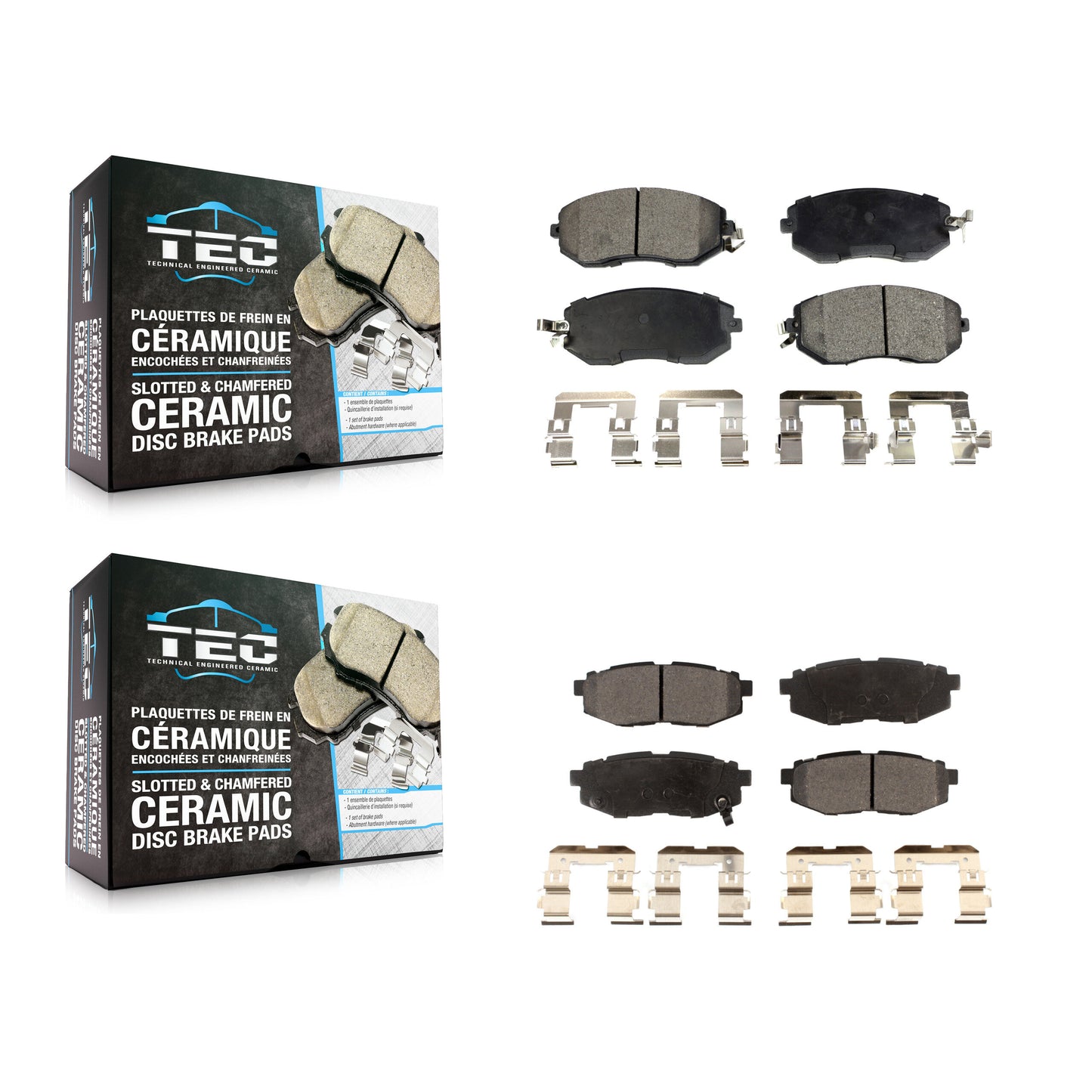 [Avant + Arrière] Kit de plaquette (céramique) de frein pour Scion FR-S Subaru BRZ Toyota 86 KTC-100238
