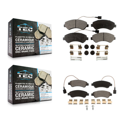 [Avant + Arrière] Kit de plaquette (céramique) de frein pour Ram ProMaster 1500 2500 3500 KTC-100240