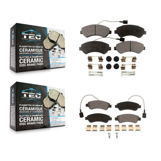 [Avant + Arrière] Kit de plaquette (céramique) de frein pour Ram ProMaster 1500 2500 3500 KTC-100240