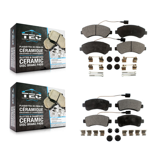 [Avant + Arrière] Kit de plaquette (céramique) de frein pour Ram ProMaster 1500 2500 3500 KTC-100241