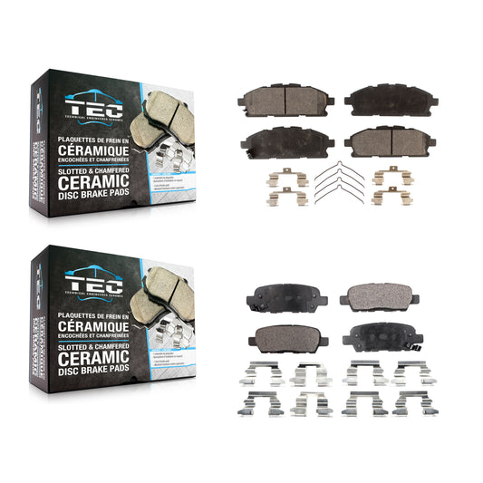 [Avant + Arrière] Kit de plaquette (céramique) de frein pour 2011-2017 Nissan Quest KTC-100245