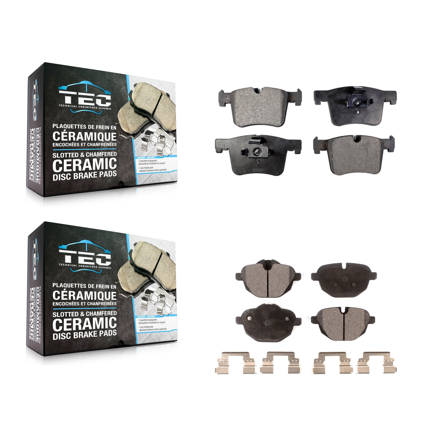 [Avant + Arrière] Kit de plaquette (céramique) de frein pour BMW X3 X4 KTC-100248
