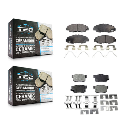 [Avant + Arrière] Kit de plaquette (céramique) de frein pour Honda Civic KTC-100253