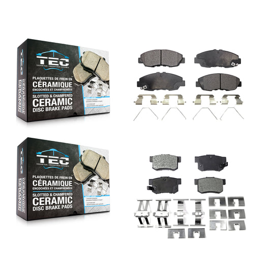 [Avant + Arrière] Kit de plaquette (céramique) de frein pour Honda Civic KTC-100253