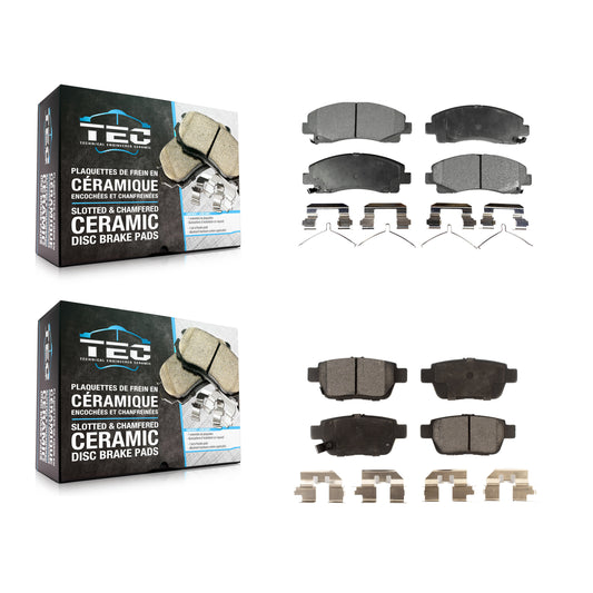 [Avant + Arrière] Kit de plaquette (céramique) de frein pour Honda Ridgeline Acura TL KTC-100254