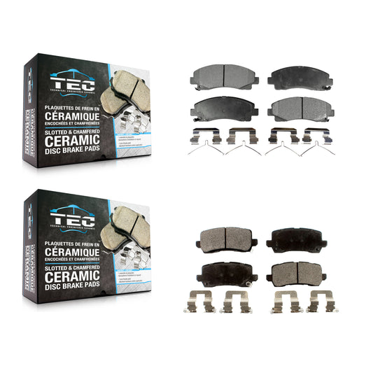 [Avant + Arrière] Kit de plaquette (céramique) de frein pour 2015-2020 Acura TLX KTC-100255