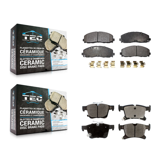 [Avant + Arrière] Kit de plaquette (céramique) de frein pour Chrysler Pacifica Voyager Grand Caravan KTC-100257