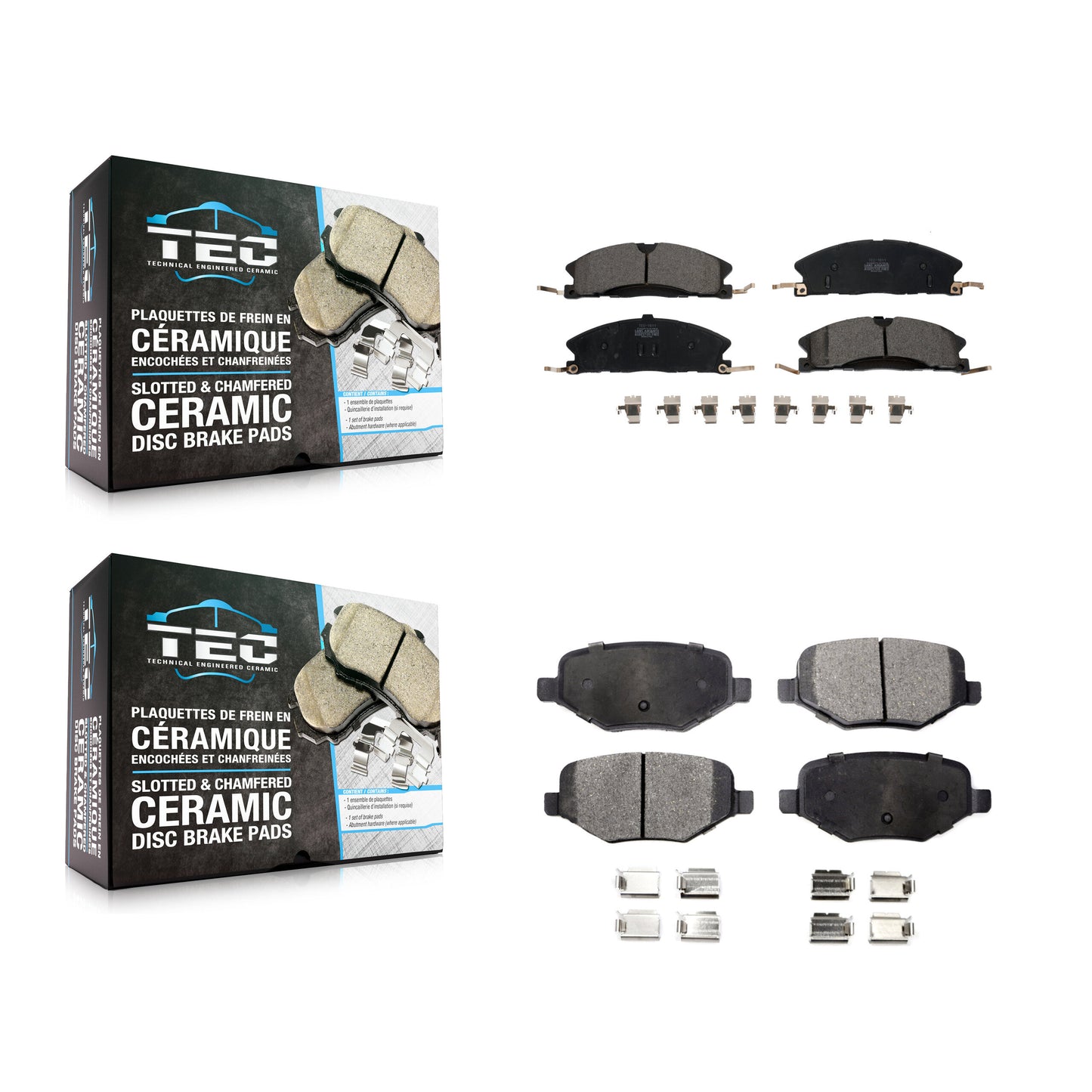 [Avant + Arrière] Kit de plaquette (céramique) de frein pour Ford Explorer Police Interceptor Utility Lincoln MKS Flex Taurus MKT KTC-100262