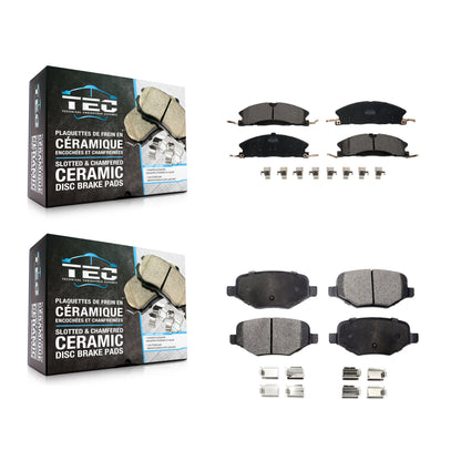 [Avant + Arrière] Kit de plaquette (céramique) de frein pour Ford Explorer Police Interceptor Utility Lincoln MKS Flex Taurus MKT KTC-100262