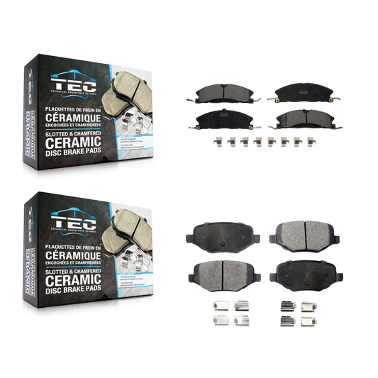 [Avant + Arrière] Kit de plaquette (céramique) de frein pour Ford Explorer Police Interceptor Utility Lincoln MKS Flex Taurus MKT KTC-100262