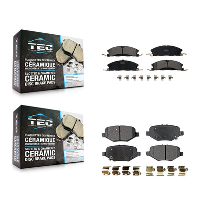 [Avant + Arrière] Kit de plaquette (céramique) de frein pour Ford Explorer Taurus Flex Police Interceptor Sedan Lincoln MKS Special Service KTC-100263