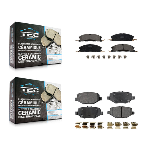 [Avant + Arrière] Kit de plaquette (céramique) de frein pour Ford Explorer Taurus Flex Police Interceptor Sedan Lincoln MKS Special Service KTC-100263