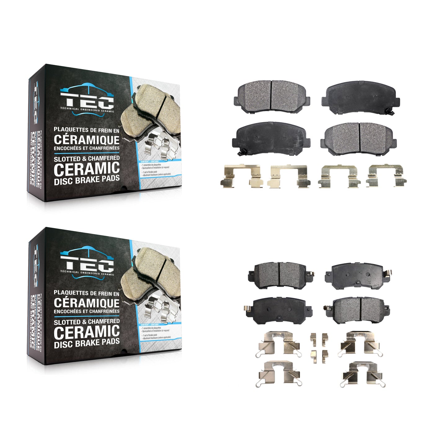 [Avant + Arrière] Kit de plaquette (céramique) de frein pour Mazda CX-5 KTC-100264
