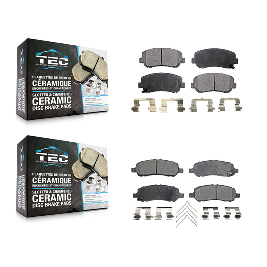 [Avant + Arrière] Kit de plaquette (céramique) de frein pour 2013-2016 Dodge Dart KTC-100265
